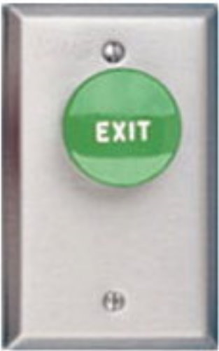 GREEN MUSHROOM SWITCH   AA (ON/OFF) NC SPST SGL GANG - Push Buttons